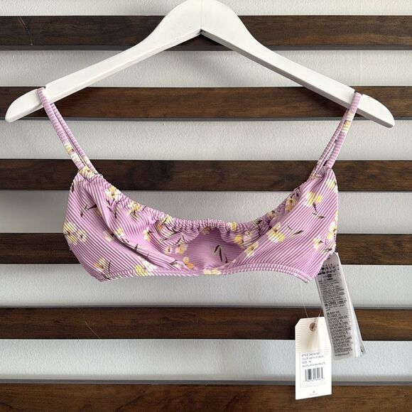 Billabong Peaceful Petals Ribbed Mila Bralette Top - Picture 6 of 6